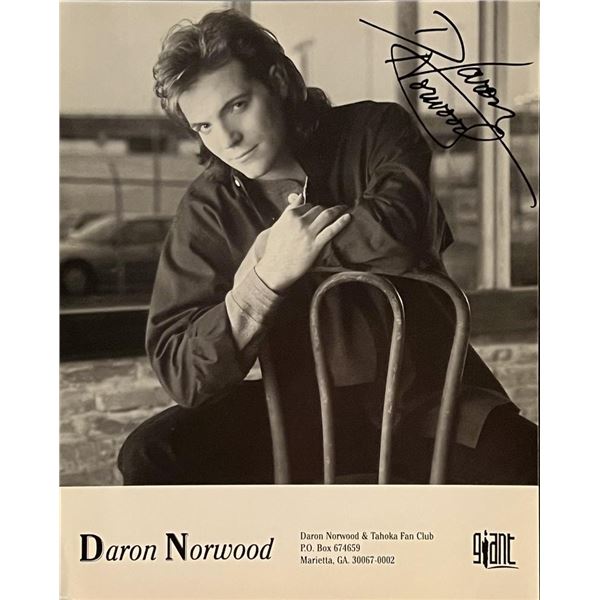 Country Music Singer Daron Norwood Facsimile Signed Photo