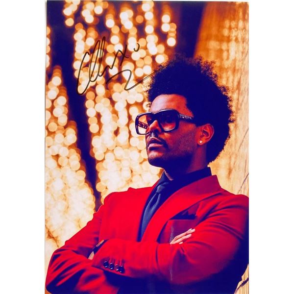 The Weeknd facsimile signed  photo