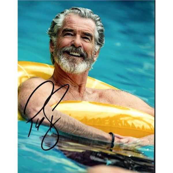 Pierce Brosnan facsimile signed photo