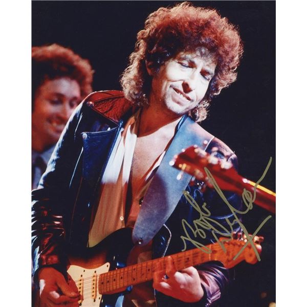 Bob Dylan facsimile signed photo