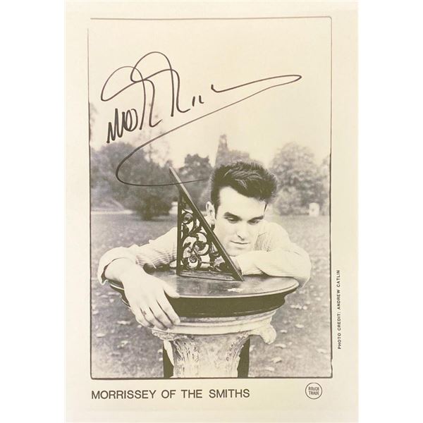 The Smiths Morrissey facsimile signed  photo