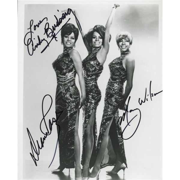 The Supremes facsimile signed photo