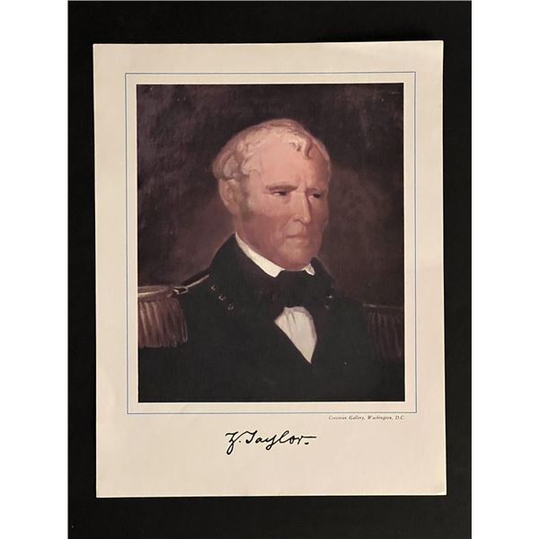 12th President Zachary Taylor Facsimile Signed Photo Art Print