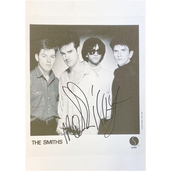 The Smiths Morrissey facsimile signed  photo