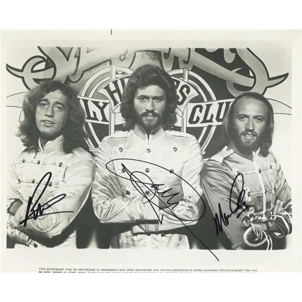 The Bee Gees facsimile signed photo