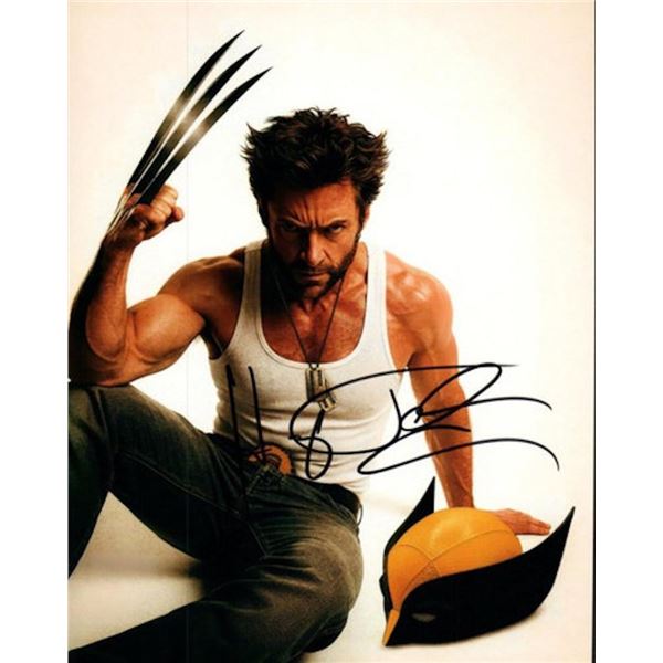 Wolverine Hugh Jackman facsimile signed photo
