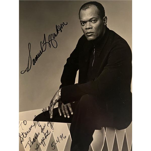 Samuel L. Jackson facsimile signed photo. 8x10 inches