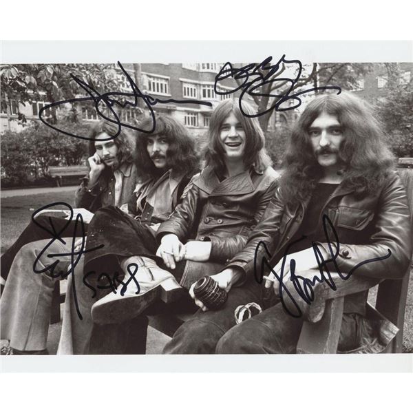 Black Sabbath facsimile signed photo