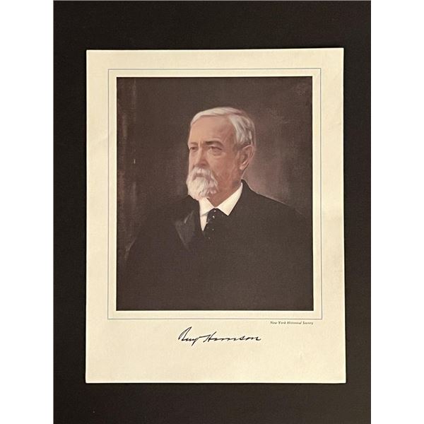 23rd President Benjamin Harrison Facsimile Signed Photo Art Print