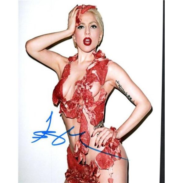 Lady Gaga facsimile signed photo