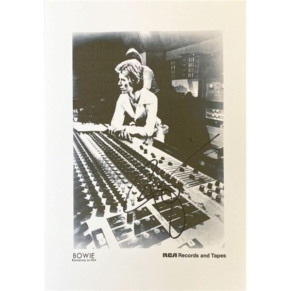 David Bowie facsimile signed  photo