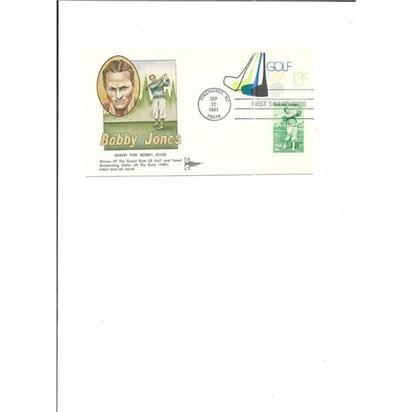 Bobby Jones - First Day Cover - Pinehurst, NC - 1981