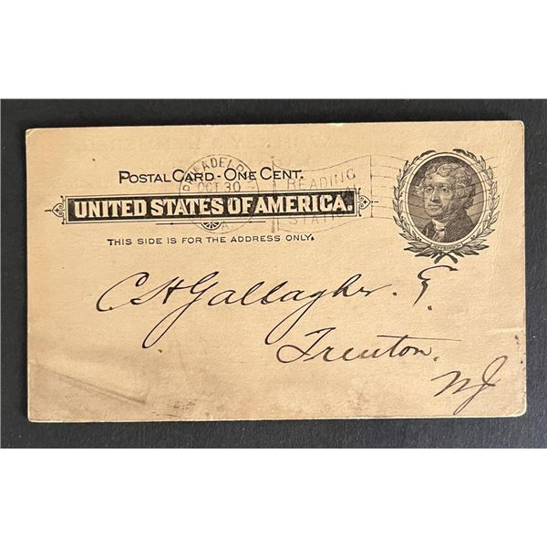 United States early 1900s post card