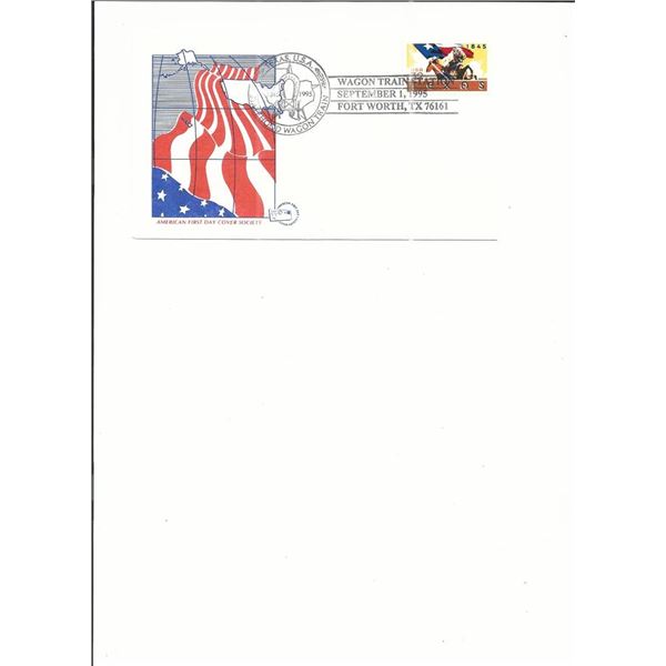 Texas Statehood Wagon Train - First Day Cover - Fort Worth - 1995
