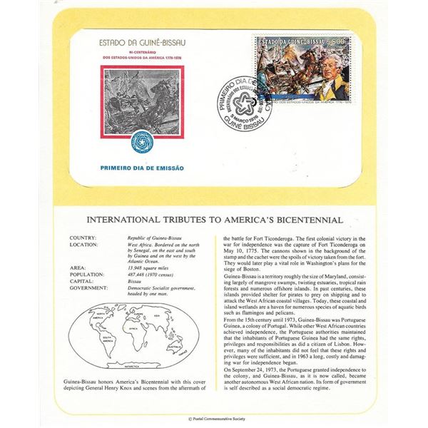 Republic of Guinea-Bissau - International Tributes to America's Bicentennial FDC