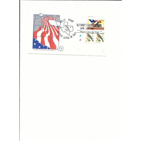 Wills Point, TX. - First Day Cover - Blue Bird Wildlife Station - 1996