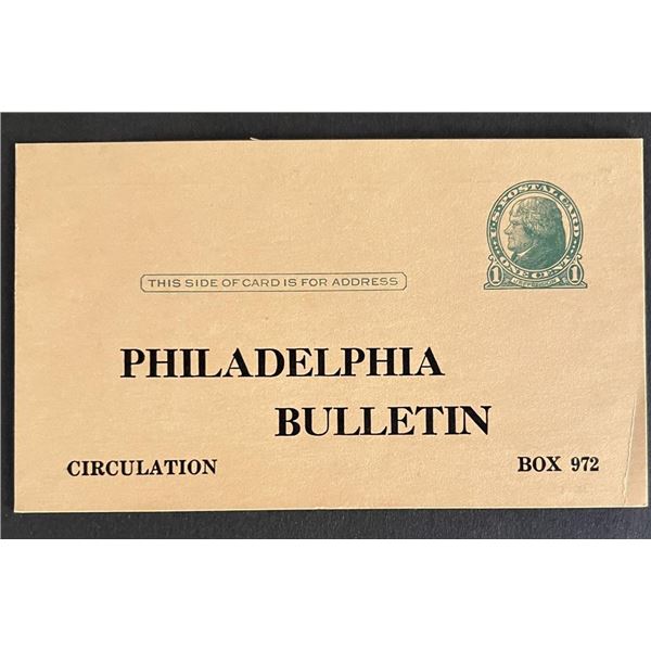 United States 1900s post card