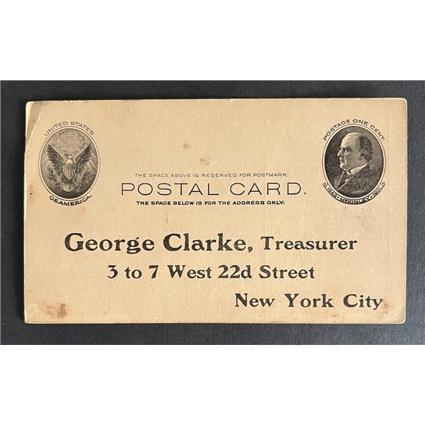 United States 1900s post card