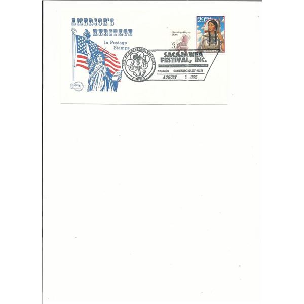 Sacajawea Festival, Inc. - First Day Cover - Cloverport, KY - 1995