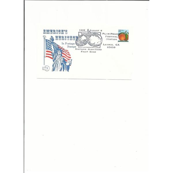 Loomis, CA. - Plum-Peach Festival Station - First Day Cover - 1995