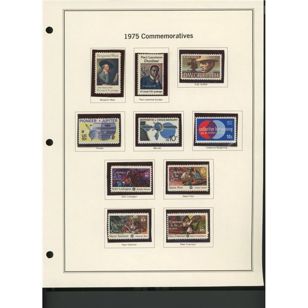 1975 United States Commemorative Stamp Set