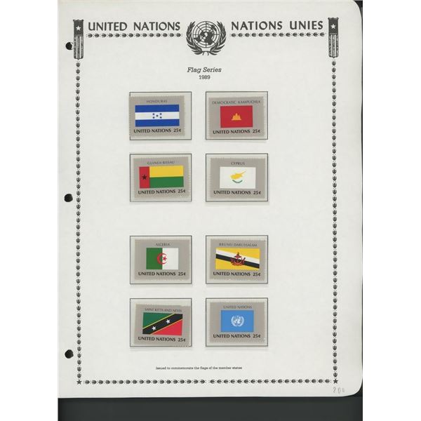 United Nations New York Stamps 1989