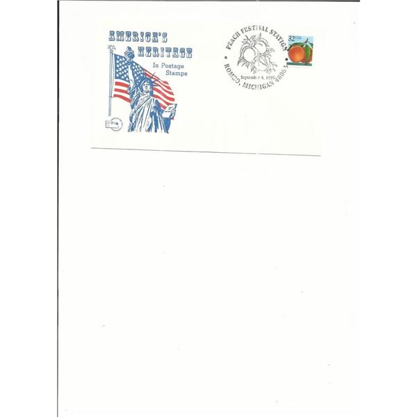 Peach Festival Station - First Day Cover - Michigan - 1995