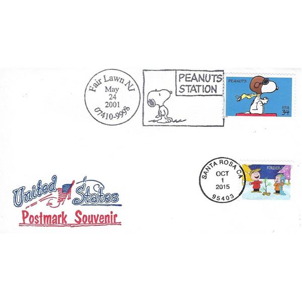 United States Postmark Souvenir - Peanuts Station FDC