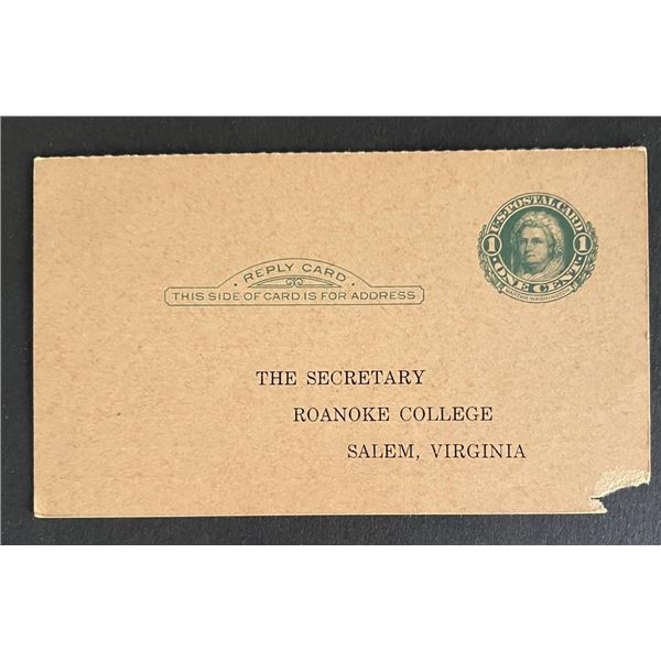 United States 1933 post card