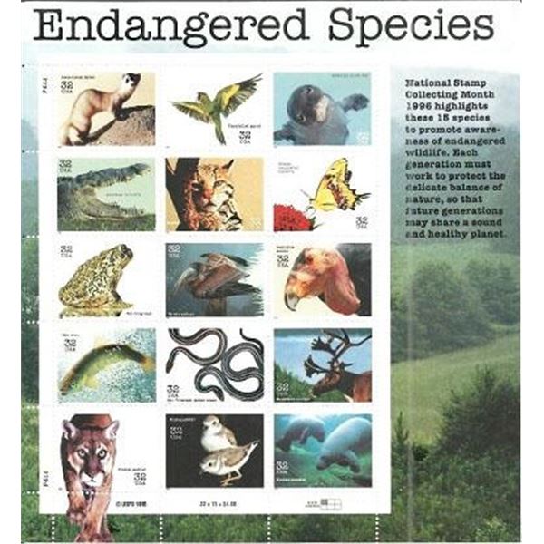 Endangered Species Stamp Set