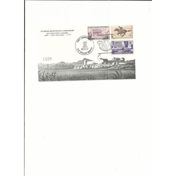 Fort Laramie 125th Anniversary - First Day Cover - 1974