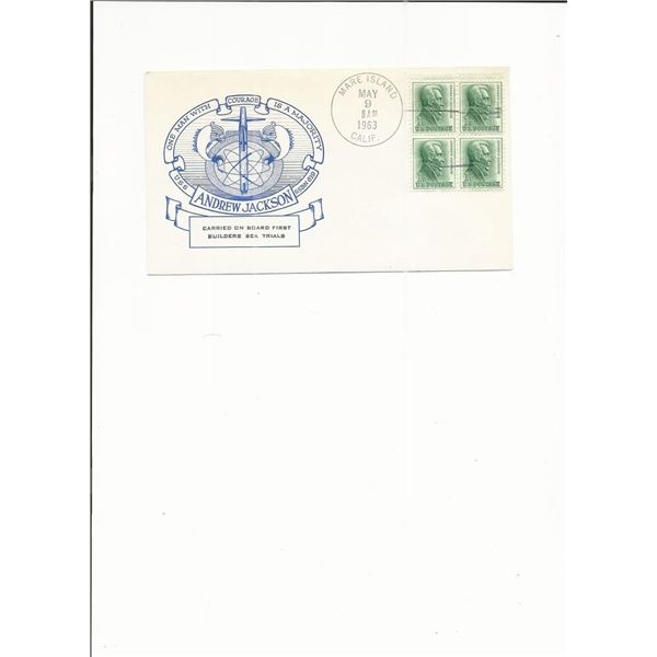 U.S.S. Andrew Jackson - First Day Cover - Mare Island, CA - 1963