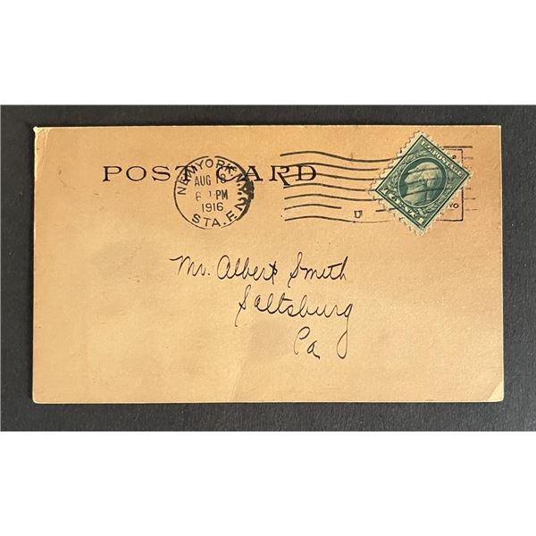 United States 1916 post card