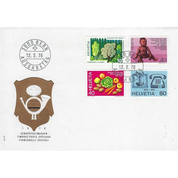 Swiss - First Day Cover - 1976