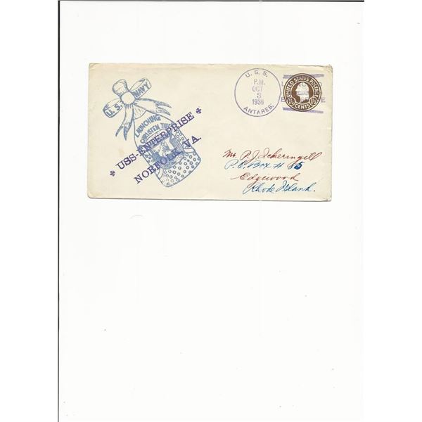 U.S.S. Enterprise - First Day Cover - Norfolk, VA - U.S.S. Antares - 1936