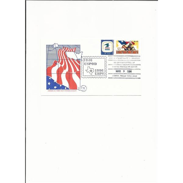 Austin Postal Service Sesquicentennial - Show Cover - Texas, 1996