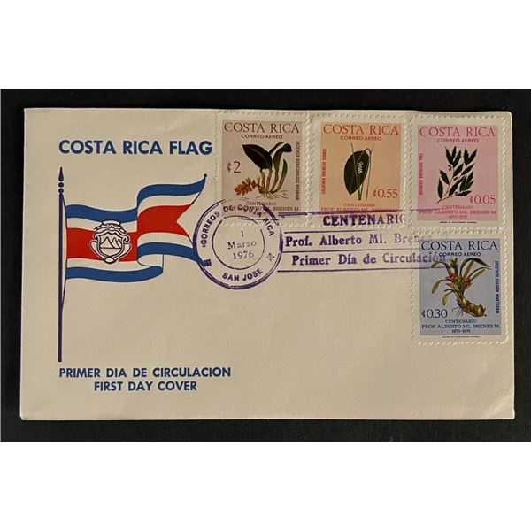 Costa Rica Flag First Day Cover