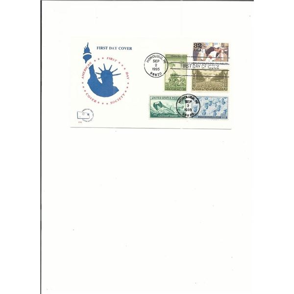 V-J Day 50th Anniversary - First Day Cover - Honolulu, HI - 1995