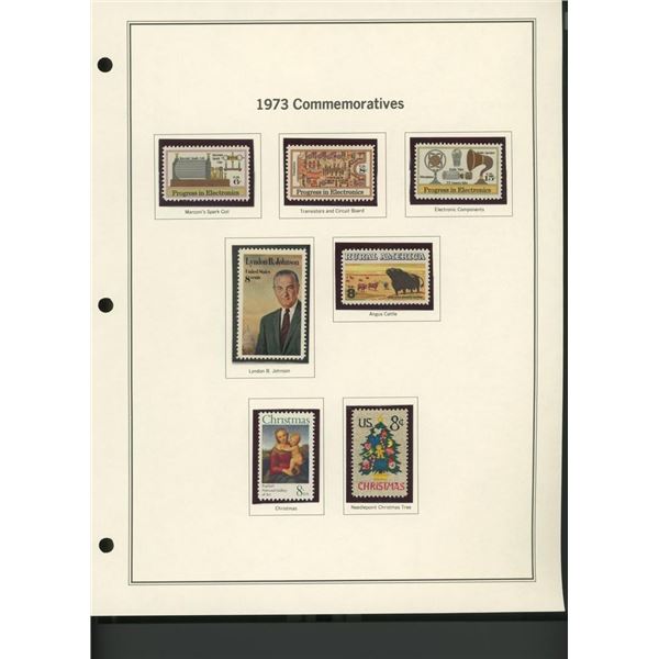 1973 United States Commemorative Stamp Set