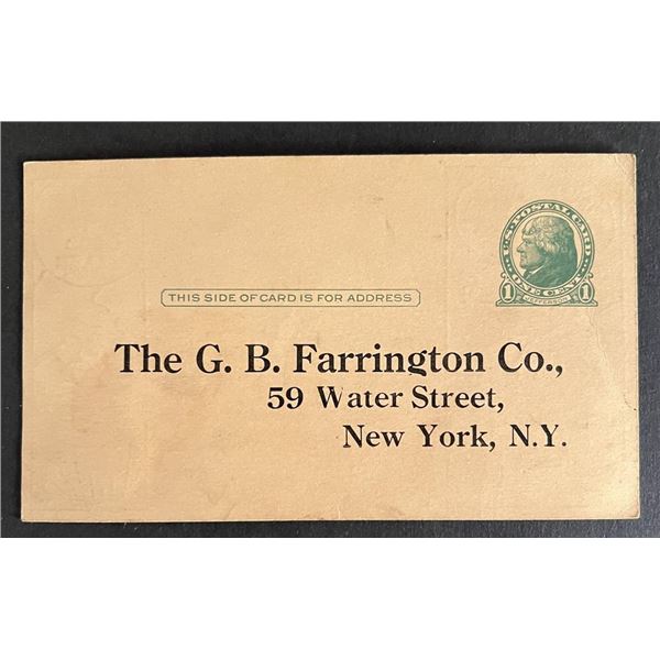 United States 1928 post card