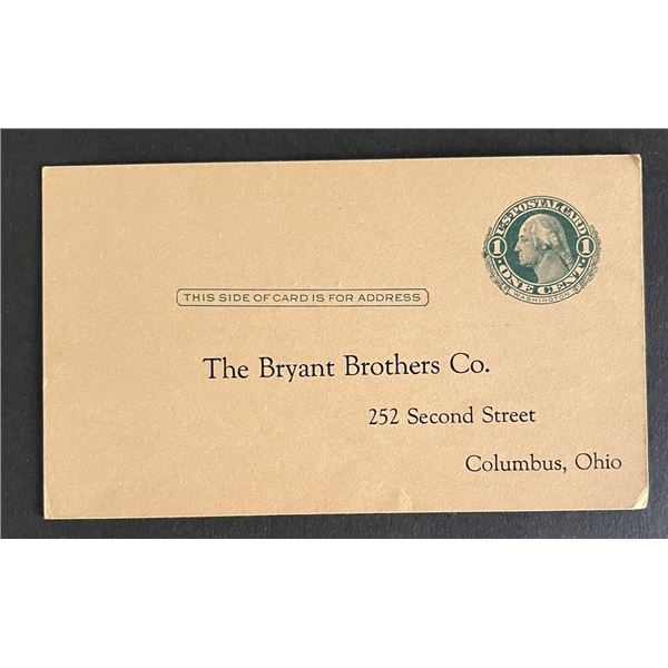 United States 1900s post card