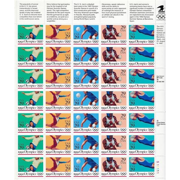 1992 Olympics Stamps