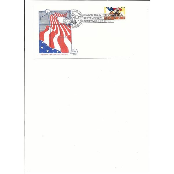 Texas Statehood Wagon Train - First Day Cover - Somerville, TX - 1995