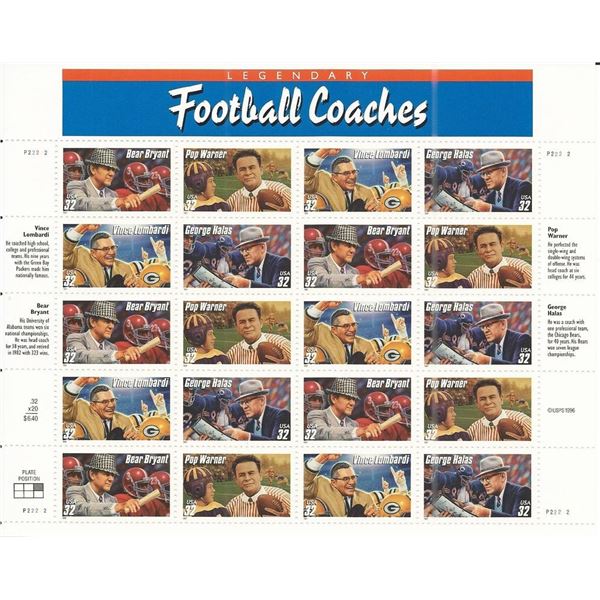 Football Coaches Stamps
