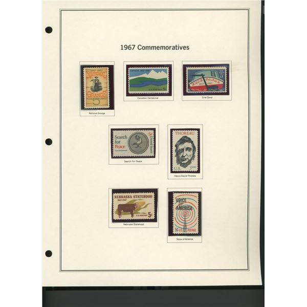 1967 United States Commemorative Stamp Set