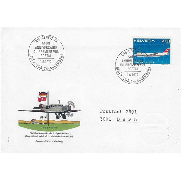 Swiss - First Day Cover - 1972