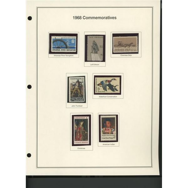 1968 United States Commemorative Stamp Set