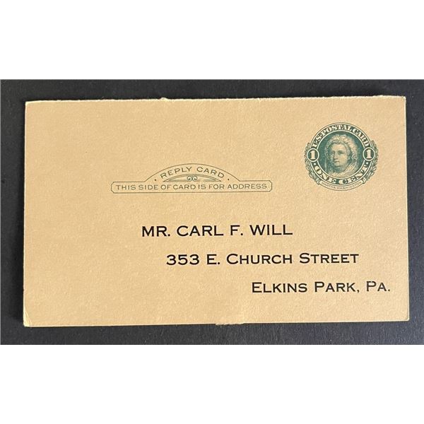 United States 1900s post card