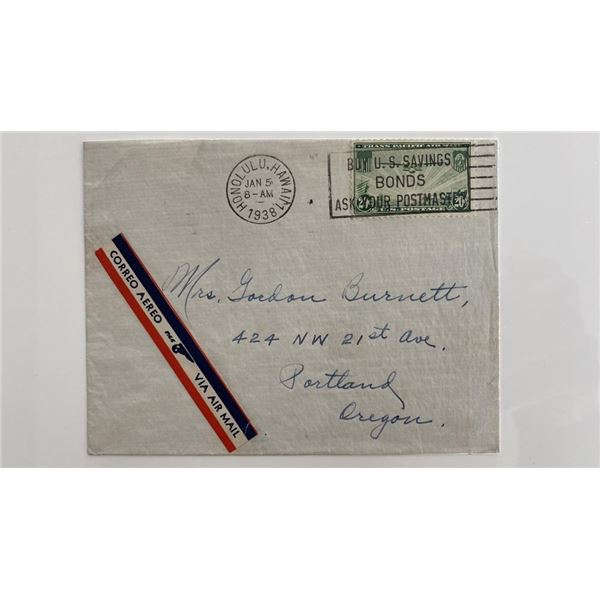 1938 Territory of Hawaii cover