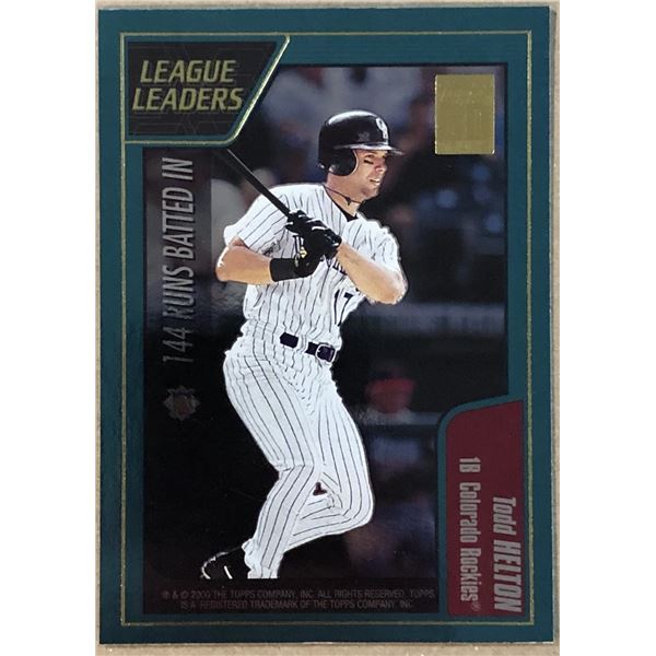 2001 TOPPS TODD HELTON (HOF)